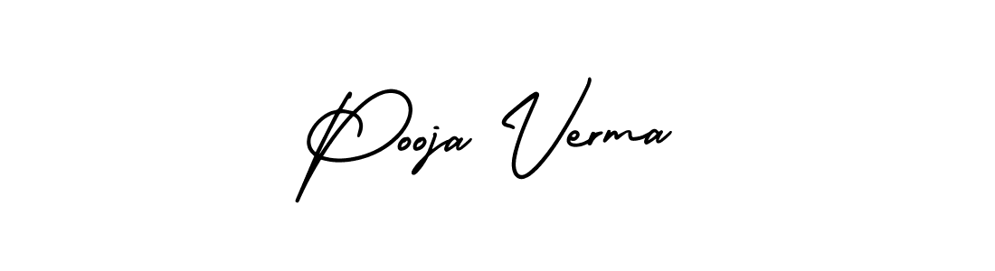 The best way (AmerikaSignatureDemo-Regular) to make a short signature is to pick only two or three words in your name. The name Pooja Verma include a total of six letters. For converting this name. Pooja Verma signature style 3 images and pictures png