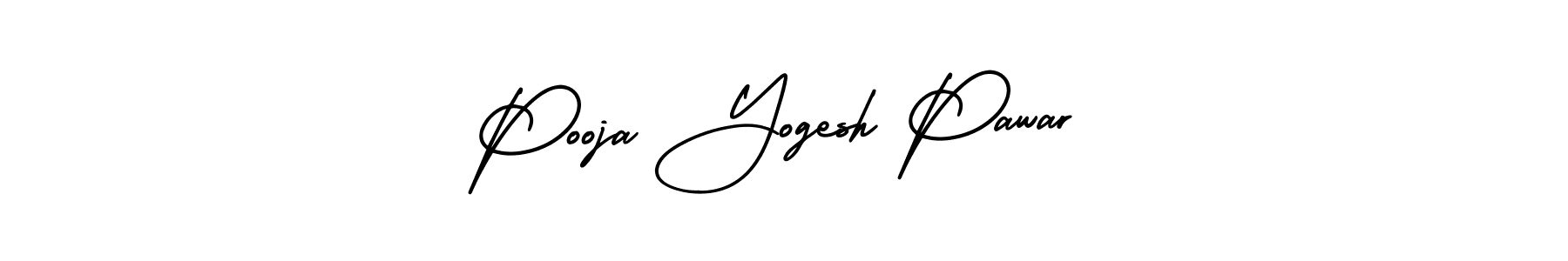 Make a short Pooja Yogesh Pawar signature style. Manage your documents anywhere anytime using AmerikaSignatureDemo-Regular. Create and add eSignatures, submit forms, share and send files easily. Pooja Yogesh Pawar signature style 3 images and pictures png