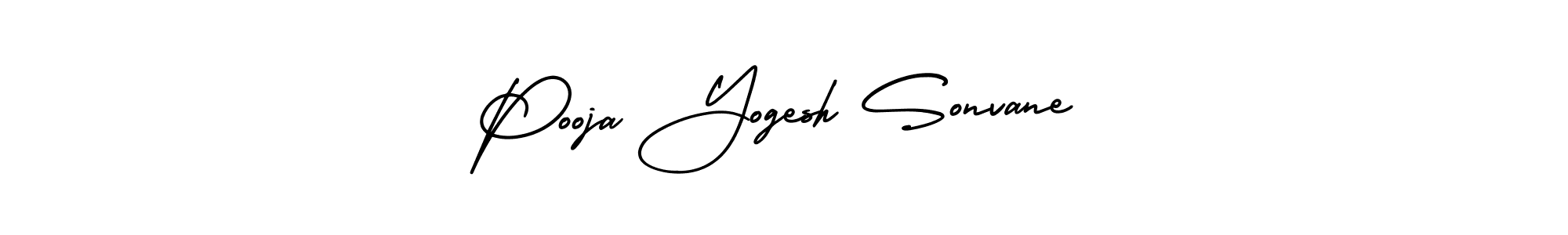 It looks lik you need a new signature style for name Pooja Yogesh Sonvane. Design unique handwritten (AmerikaSignatureDemo-Regular) signature with our free signature maker in just a few clicks. Pooja Yogesh Sonvane signature style 3 images and pictures png