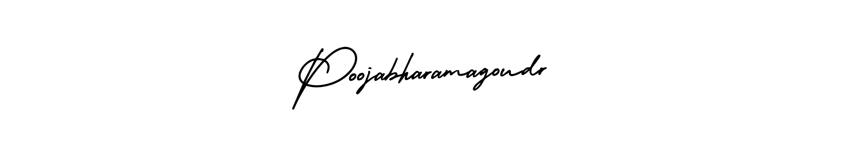 if you are searching for the best signature style for your name Poojabharamagoudr. so please give up your signature search. here we have designed multiple signature styles  using AmerikaSignatureDemo-Regular. Poojabharamagoudr signature style 3 images and pictures png