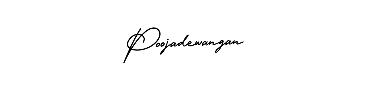 Use a signature maker to create a handwritten signature online. With this signature software, you can design (AmerikaSignatureDemo-Regular) your own signature for name Poojadewangan. Poojadewangan signature style 3 images and pictures png