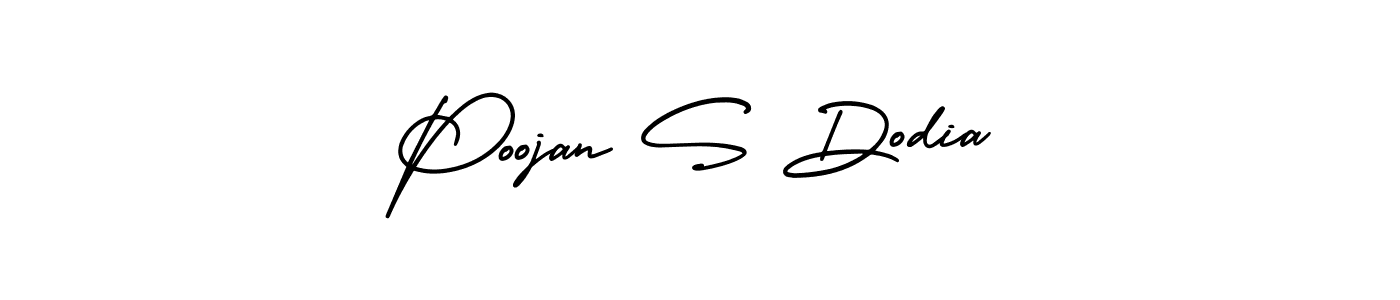 Best and Professional Signature Style for Poojan S Dodia. AmerikaSignatureDemo-Regular Best Signature Style Collection. Poojan S Dodia signature style 3 images and pictures png