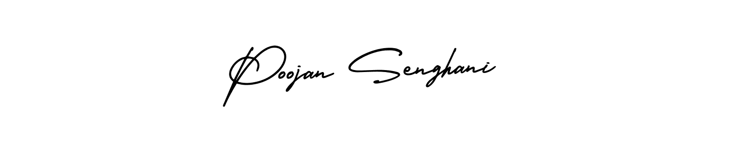 Best and Professional Signature Style for Poojan Senghani. AmerikaSignatureDemo-Regular Best Signature Style Collection. Poojan Senghani signature style 3 images and pictures png