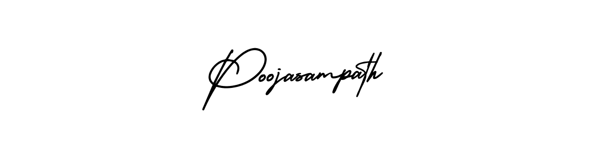 Also we have Poojasampath name is the best signature style. Create professional handwritten signature collection using AmerikaSignatureDemo-Regular autograph style. Poojasampath signature style 3 images and pictures png