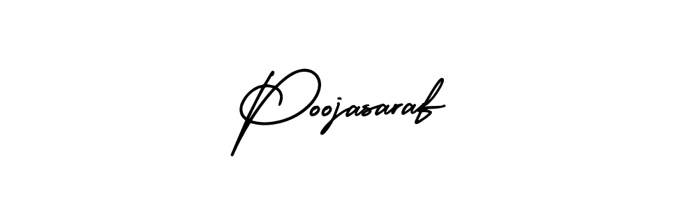 Use a signature maker to create a handwritten signature online. With this signature software, you can design (AmerikaSignatureDemo-Regular) your own signature for name Poojasaraf. Poojasaraf signature style 3 images and pictures png