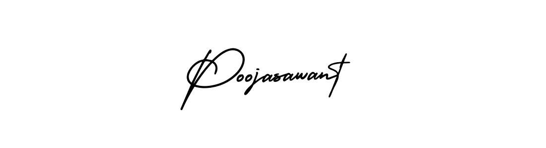 Use a signature maker to create a handwritten signature online. With this signature software, you can design (AmerikaSignatureDemo-Regular) your own signature for name Poojasawant. Poojasawant signature style 3 images and pictures png