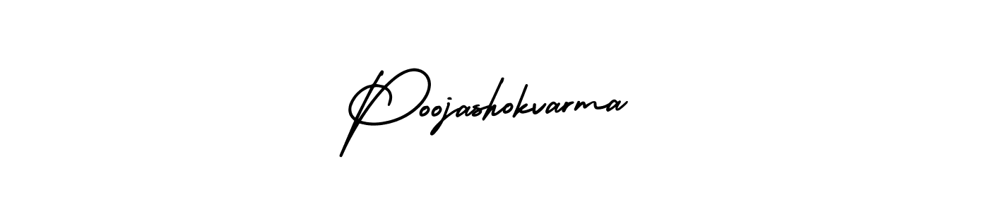 Use a signature maker to create a handwritten signature online. With this signature software, you can design (AmerikaSignatureDemo-Regular) your own signature for name Poojashokvarma. Poojashokvarma signature style 3 images and pictures png