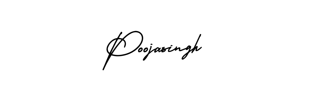 It looks lik you need a new signature style for name Poojasingh. Design unique handwritten (AmerikaSignatureDemo-Regular) signature with our free signature maker in just a few clicks. Poojasingh signature style 3 images and pictures png