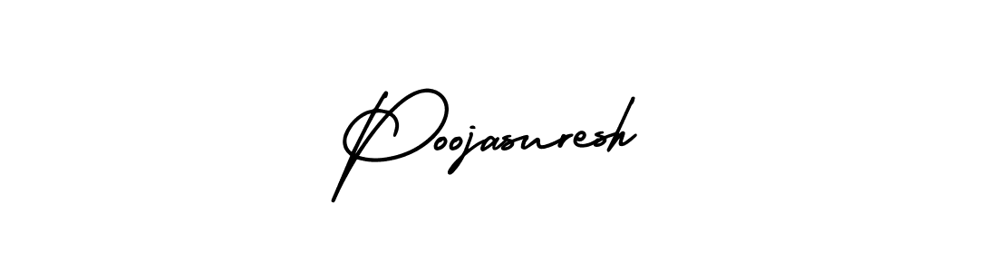 It looks lik you need a new signature style for name Poojasuresh. Design unique handwritten (AmerikaSignatureDemo-Regular) signature with our free signature maker in just a few clicks. Poojasuresh signature style 3 images and pictures png