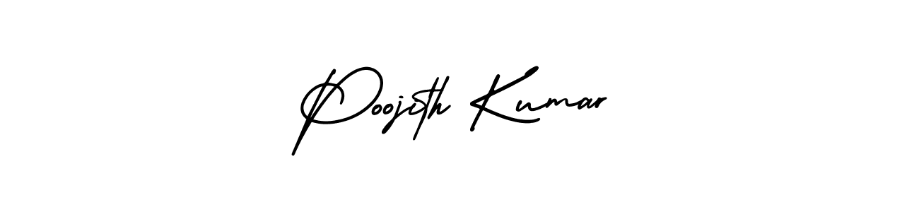 You can use this online signature creator to create a handwritten signature for the name Poojith Kumar. This is the best online autograph maker. Poojith Kumar signature style 3 images and pictures png