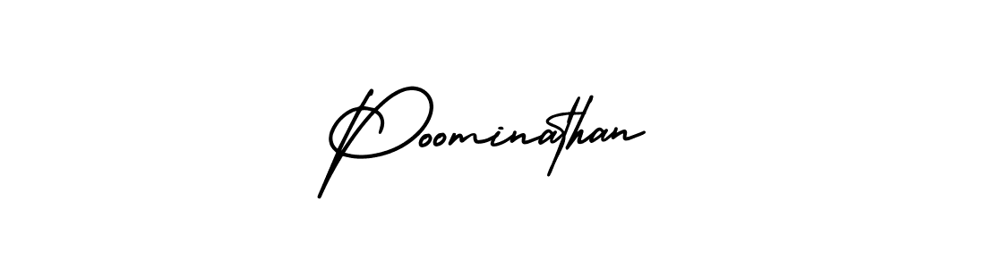 Make a beautiful signature design for name Poominathan. Use this online signature maker to create a handwritten signature for free. Poominathan signature style 3 images and pictures png
