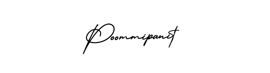 Also we have Poommipanit name is the best signature style. Create professional handwritten signature collection using AmerikaSignatureDemo-Regular autograph style. Poommipanit signature style 3 images and pictures png