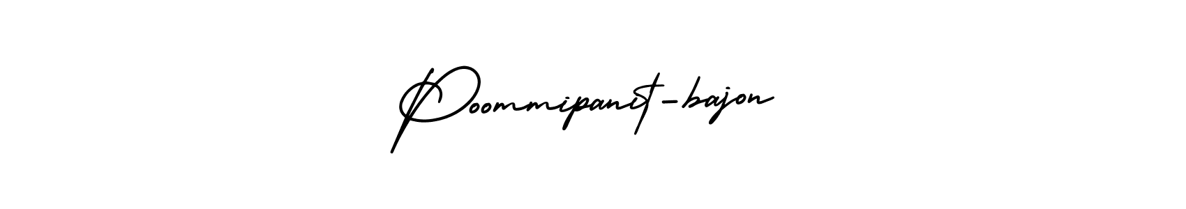 Make a beautiful signature design for name Poommipanit-bajon. With this signature (AmerikaSignatureDemo-Regular) style, you can create a handwritten signature for free. Poommipanit-bajon signature style 3 images and pictures png