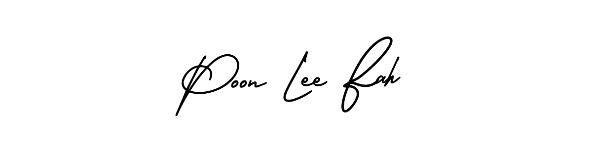 This is the best signature style for the Poon Lee Fah name. Also you like these signature font (AmerikaSignatureDemo-Regular). Mix name signature. Poon Lee Fah signature style 3 images and pictures png