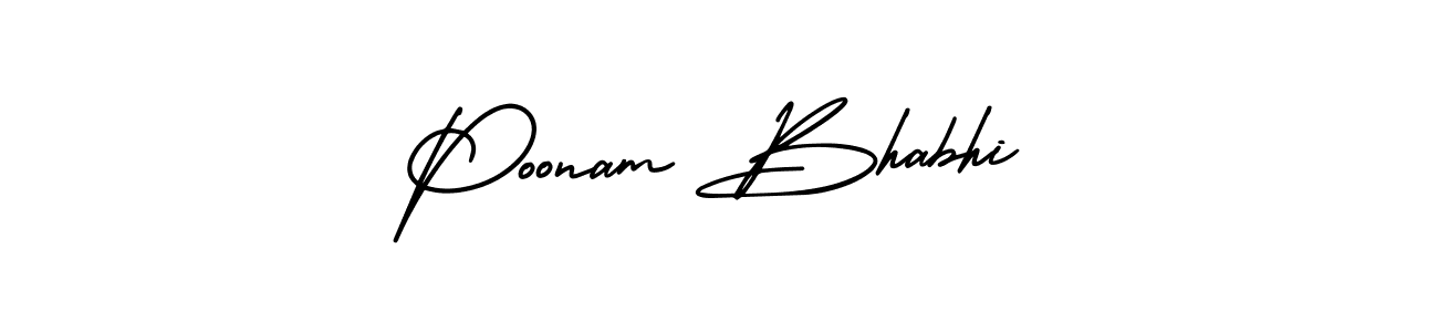 The best way (AmerikaSignatureDemo-Regular) to make a short signature is to pick only two or three words in your name. The name Poonam Bhabhi include a total of six letters. For converting this name. Poonam Bhabhi signature style 3 images and pictures png