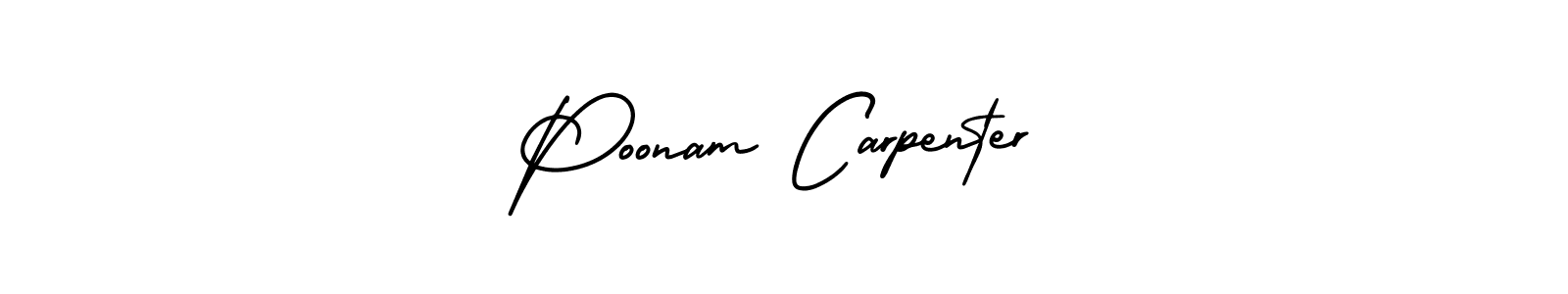 Make a short Poonam Carpenter signature style. Manage your documents anywhere anytime using AmerikaSignatureDemo-Regular. Create and add eSignatures, submit forms, share and send files easily. Poonam Carpenter signature style 3 images and pictures png