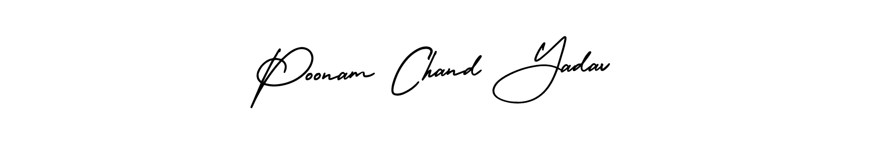 if you are searching for the best signature style for your name Poonam Chand Yadav. so please give up your signature search. here we have designed multiple signature styles  using AmerikaSignatureDemo-Regular. Poonam Chand Yadav signature style 3 images and pictures png