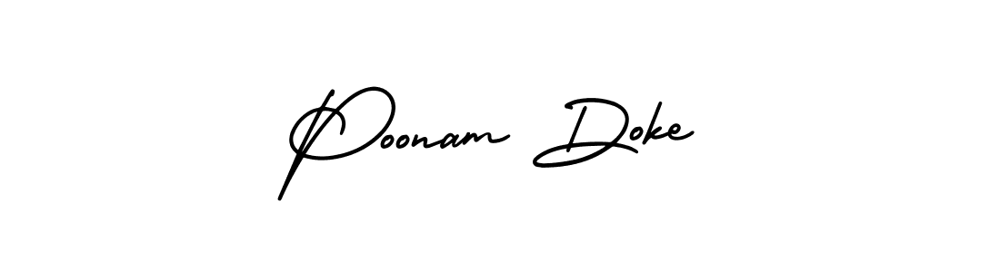 This is the best signature style for the Poonam Doke name. Also you like these signature font (AmerikaSignatureDemo-Regular). Mix name signature. Poonam Doke signature style 3 images and pictures png