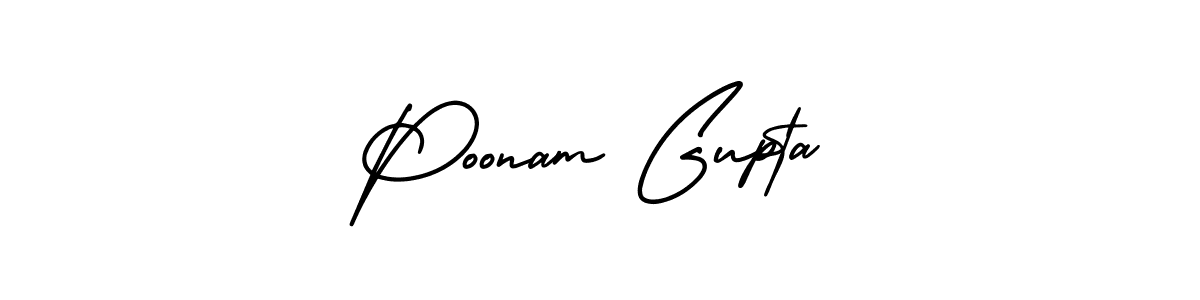 How to make Poonam Gupta signature? AmerikaSignatureDemo-Regular is a professional autograph style. Create handwritten signature for Poonam Gupta name. Poonam Gupta signature style 3 images and pictures png