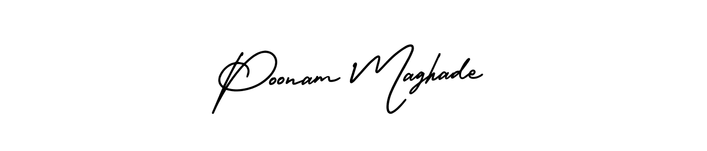 Also You can easily find your signature by using the search form. We will create Poonam Maghade name handwritten signature images for you free of cost using AmerikaSignatureDemo-Regular sign style. Poonam Maghade signature style 3 images and pictures png
