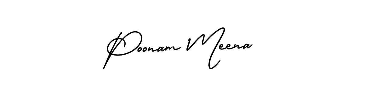 How to Draw Poonam Meena signature style? AmerikaSignatureDemo-Regular is a latest design signature styles for name Poonam Meena. Poonam Meena signature style 3 images and pictures png