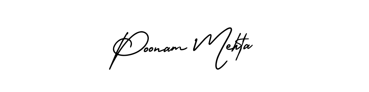It looks lik you need a new signature style for name Poonam Mehta. Design unique handwritten (AmerikaSignatureDemo-Regular) signature with our free signature maker in just a few clicks. Poonam Mehta signature style 3 images and pictures png