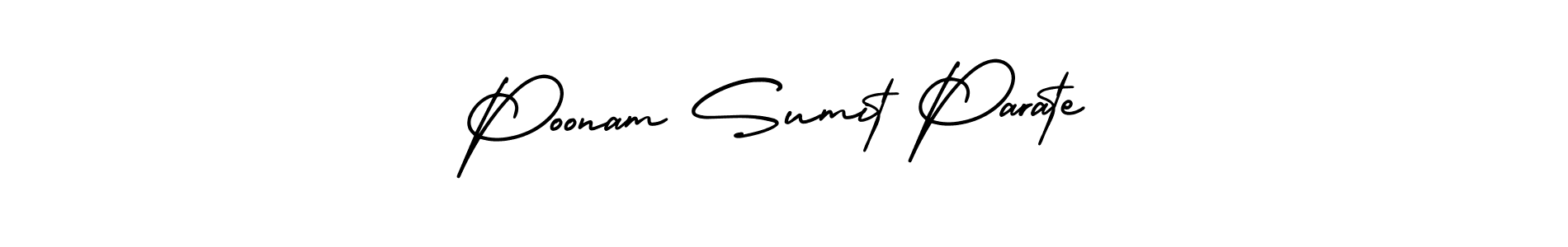 Also we have Poonam Sumit Parate name is the best signature style. Create professional handwritten signature collection using AmerikaSignatureDemo-Regular autograph style. Poonam Sumit Parate signature style 3 images and pictures png
