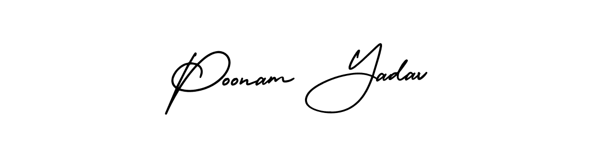 How to Draw Poonam Yadav signature style? AmerikaSignatureDemo-Regular is a latest design signature styles for name Poonam Yadav. Poonam Yadav signature style 3 images and pictures png