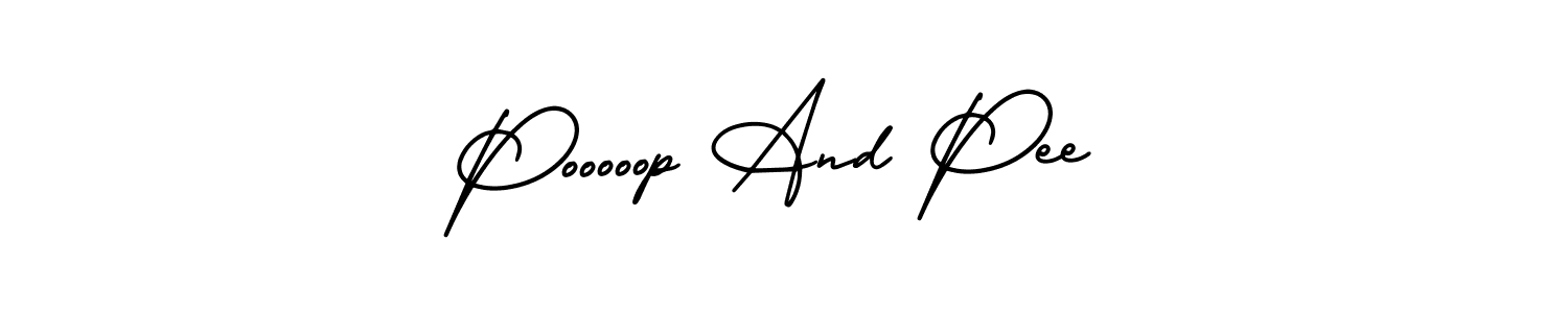 This is the best signature style for the Pooooop And Pee name. Also you like these signature font (AmerikaSignatureDemo-Regular). Mix name signature. Pooooop And Pee signature style 3 images and pictures png