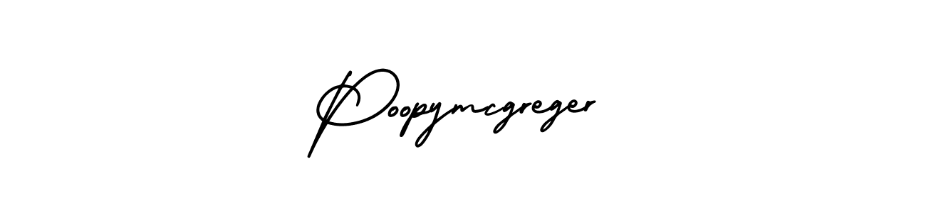 if you are searching for the best signature style for your name Poopymcgreger. so please give up your signature search. here we have designed multiple signature styles  using AmerikaSignatureDemo-Regular. Poopymcgreger signature style 3 images and pictures png