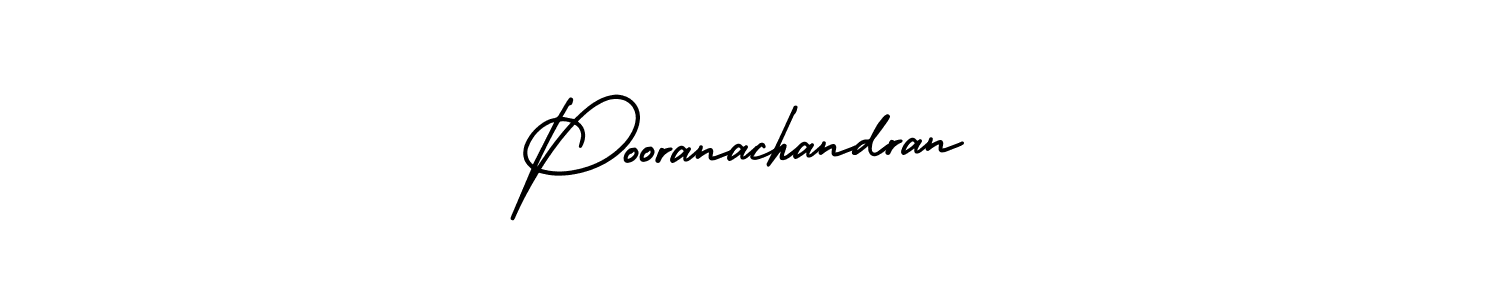 Design your own signature with our free online signature maker. With this signature software, you can create a handwritten (AmerikaSignatureDemo-Regular) signature for name Pooranachandran. Pooranachandran signature style 3 images and pictures png