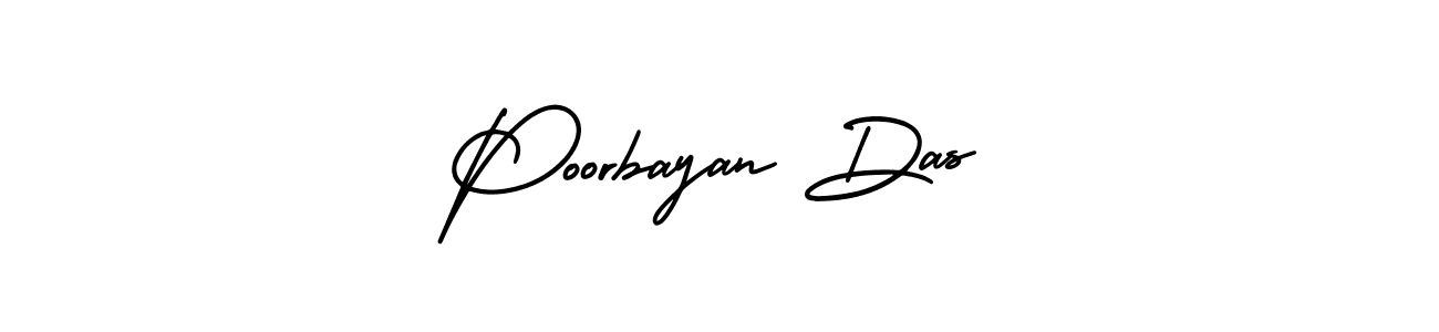 How to make Poorbayan Das signature? AmerikaSignatureDemo-Regular is a professional autograph style. Create handwritten signature for Poorbayan Das name. Poorbayan Das signature style 3 images and pictures png