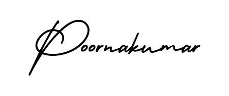 The AmerikaSignatureDemo-Regular signature style provides a bold statement for name Poornakumar. Designed for business owners, executives, and leaders. Poornakumar signature style 3 images and pictures png