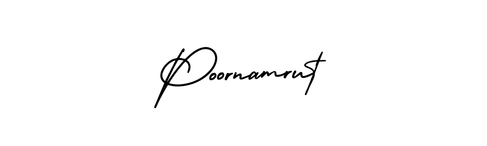 Make a beautiful signature design for name Poornamrut. Use this online signature maker to create a handwritten signature for free. Poornamrut signature style 3 images and pictures png