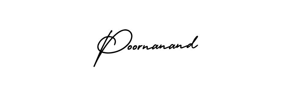 How to make Poornanand signature? AmerikaSignatureDemo-Regular is a professional autograph style. Create handwritten signature for Poornanand name. Poornanand signature style 3 images and pictures png