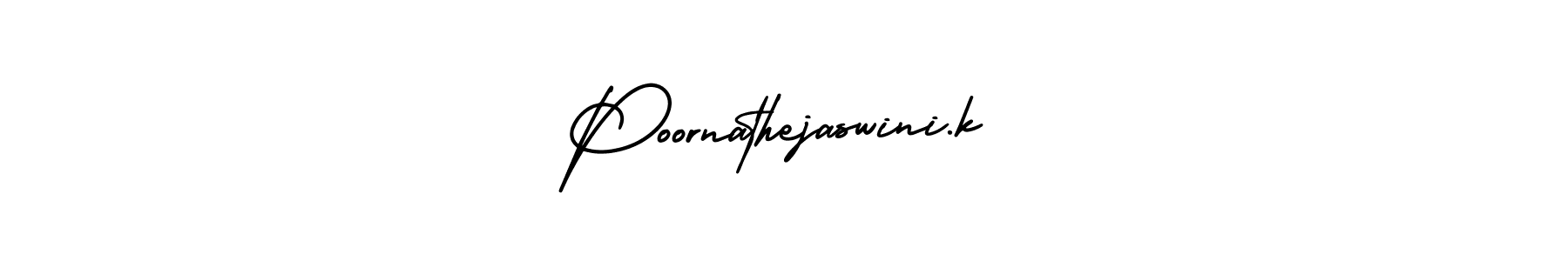 Create a beautiful signature design for name Poornathejaswini.k. With this signature (AmerikaSignatureDemo-Regular) fonts, you can make a handwritten signature for free. Poornathejaswini.k signature style 3 images and pictures png