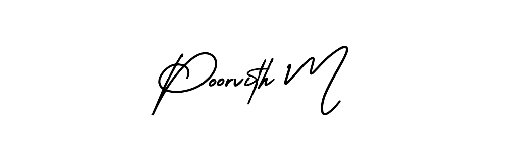 Once you've used our free online signature maker to create your best signature AmerikaSignatureDemo-Regular style, it's time to enjoy all of the benefits that Poorvith M name signing documents. Poorvith M signature style 3 images and pictures png