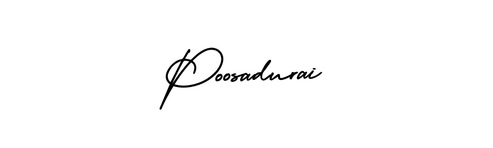 Also we have Poosadurai name is the best signature style. Create professional handwritten signature collection using AmerikaSignatureDemo-Regular autograph style. Poosadurai signature style 3 images and pictures png