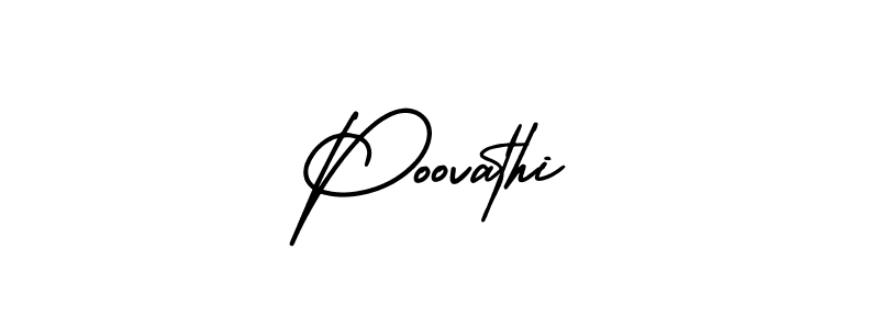 Make a beautiful signature design for name Poovathi. Use this online signature maker to create a handwritten signature for free. Poovathi signature style 3 images and pictures png