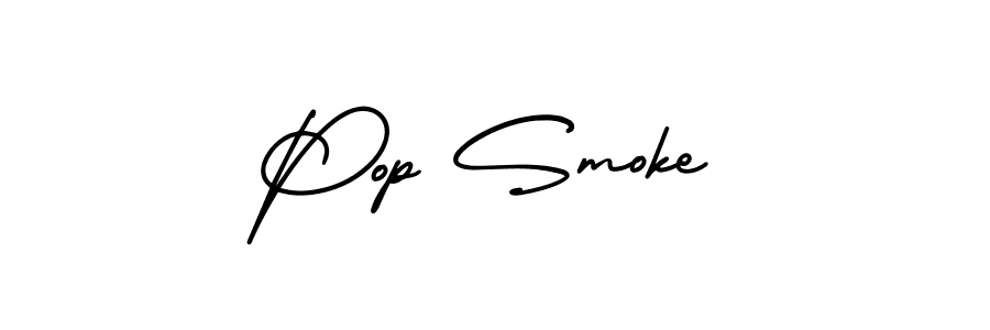 Use a signature maker to create a handwritten signature online. With this signature software, you can design (AmerikaSignatureDemo-Regular) your own signature for name Pop Smoke. Pop Smoke signature style 3 images and pictures png