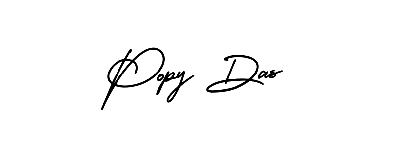 It looks lik you need a new signature style for name Popy Das. Design unique handwritten (AmerikaSignatureDemo-Regular) signature with our free signature maker in just a few clicks. Popy Das signature style 3 images and pictures png