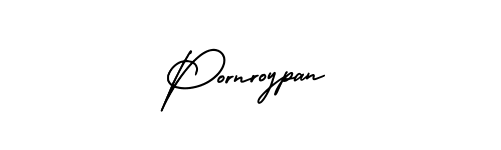 Make a beautiful signature design for name Pornroypan. With this signature (AmerikaSignatureDemo-Regular) style, you can create a handwritten signature for free. Pornroypan signature style 3 images and pictures png