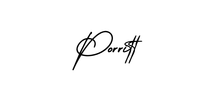 Best and Professional Signature Style for Porritt. AmerikaSignatureDemo-Regular Best Signature Style Collection. Porritt signature style 3 images and pictures png