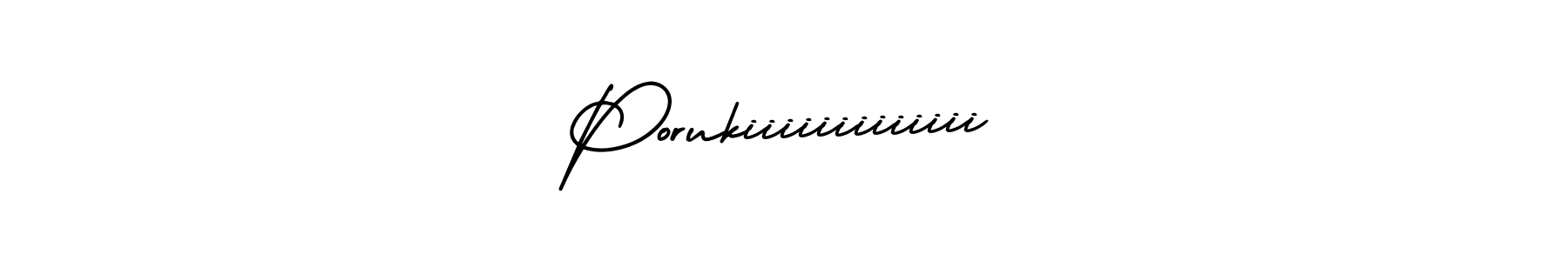 Make a beautiful signature design for name Porukiiiiiiiiiiiii. With this signature (AmerikaSignatureDemo-Regular) style, you can create a handwritten signature for free. Porukiiiiiiiiiiiii signature style 3 images and pictures png