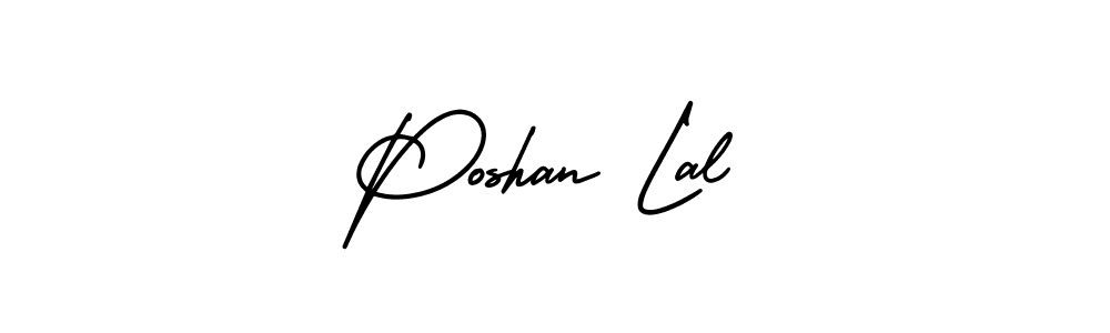 How to Draw Poshan Lal signature style? AmerikaSignatureDemo-Regular is a latest design signature styles for name Poshan Lal. Poshan Lal signature style 3 images and pictures png