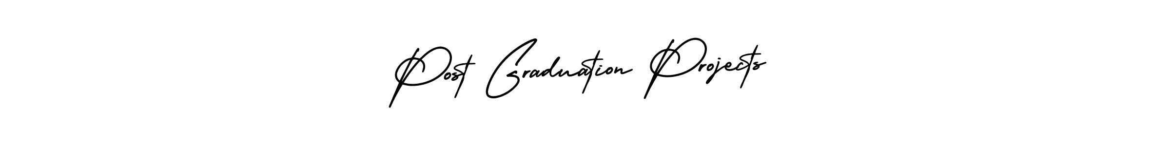 Make a beautiful signature design for name Post Graduation Projects. With this signature (AmerikaSignatureDemo-Regular) style, you can create a handwritten signature for free. Post Graduation Projects signature style 3 images and pictures png