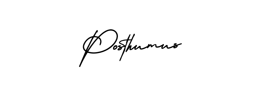 Posthumus stylish signature style. Best Handwritten Sign (AmerikaSignatureDemo-Regular) for my name. Handwritten Signature Collection Ideas for my name Posthumus. Posthumus signature style 3 images and pictures png