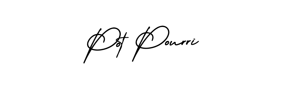 Create a beautiful signature design for name Pot Pourri. With this signature (AmerikaSignatureDemo-Regular) fonts, you can make a handwritten signature for free. Pot Pourri signature style 3 images and pictures png