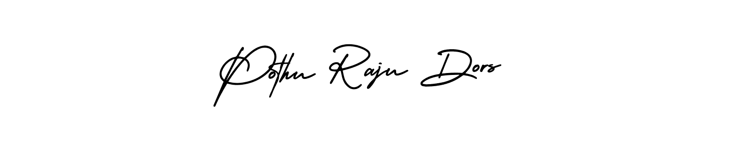 Create a beautiful signature design for name Pothu Raju Dors. With this signature (AmerikaSignatureDemo-Regular) fonts, you can make a handwritten signature for free. Pothu Raju Dors signature style 3 images and pictures png