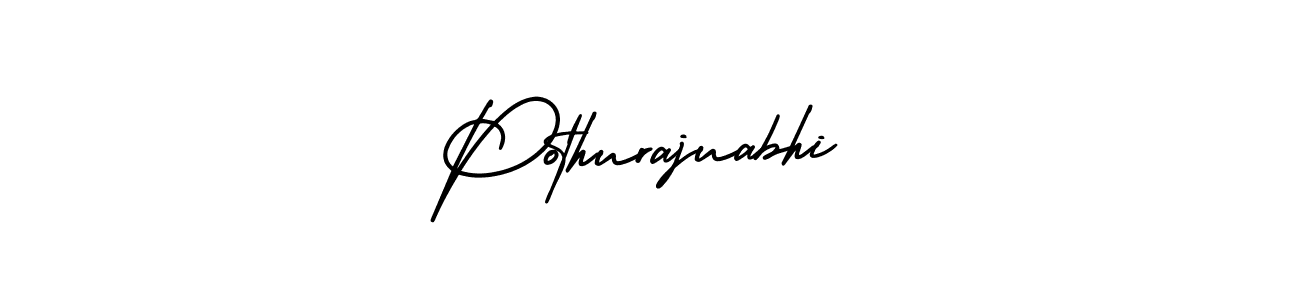 Design your own signature with our free online signature maker. With this signature software, you can create a handwritten (AmerikaSignatureDemo-Regular) signature for name Pothurajuabhi. Pothurajuabhi signature style 3 images and pictures png